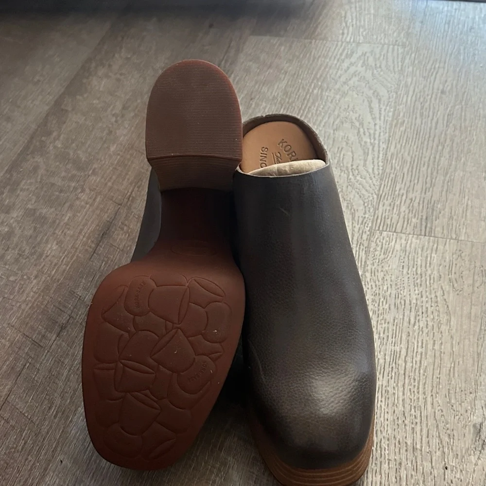 Kork-Ease Dark Brown Leather Slip-On Loafers - Picture 3 of 5
